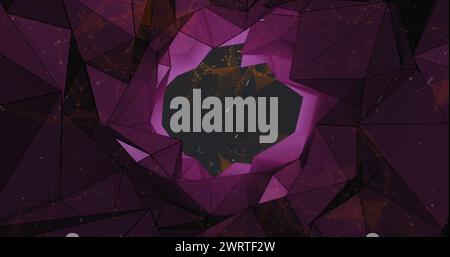 Composition du signe d'étoile de pisces sur la galaxie sur le ciel nocturne Banque D'Images