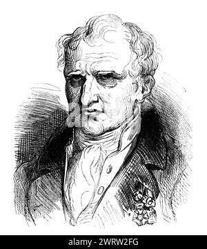 Gaspard Monge, comte de Péluse, 1746 – 1818, mathématicien français Banque D'Images
