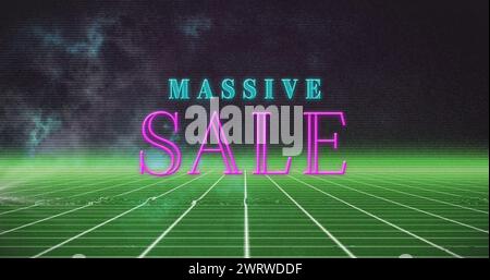 Image de texte de vente massive sur des formes Banque D'Images