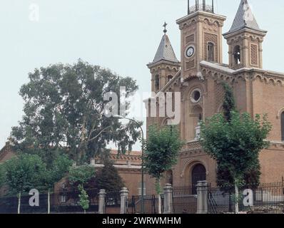 HOSPITAL DEL NINO JESUS-IGLESIA. LIEU : HOSPITAL DEL NIÑO JESUS-IGLESIA. MADRID. ESPAGNE. Banque D'Images