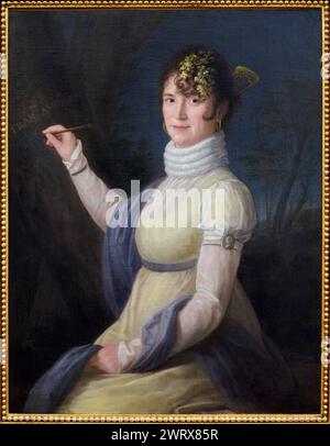 Agustín Esteve y marqués, (Valence, 1753 - 1820), Portrait de María Terán y Palacios, 1807, Musée des Beaux-Arts, Museo Bellas Artes, Oviedo, Asturies, S. Banque D'Images