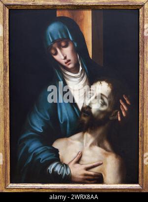 Luis de Morales (vers 1510-Alcántara, Cáceres?, 1584) la Piedad, vers 1565, Musée des Beaux-Arts, Museo Bellas Artes, Oviedo, Asturies, Espagne Banque D'Images
