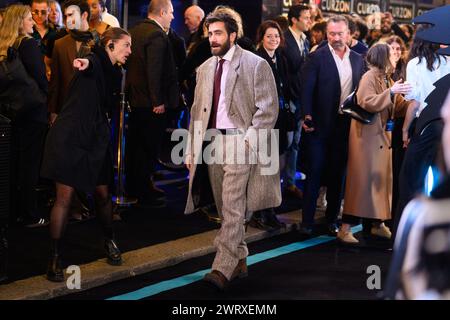 Londres, Royaume-Uni. 14 mars 2024. Jake Gyllenhaal assiste à une projection pour Road House au Curzon Mayfair, Londres. Le crédit photo devrait se lire : Matt Crossick/Alamy Live News Banque D'Images