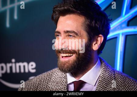 Londres, Royaume-Uni. 14 mars 2024. Jake Gyllenhaal assiste à une projection pour Road House au Curzon Mayfair, Londres. Le crédit photo devrait se lire : Matt Crossick/Alamy Live News Banque D'Images