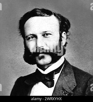 HENRY DUNANT (1828-1910) cofondateur suisse de la Croix-Rouge Banque D'Images