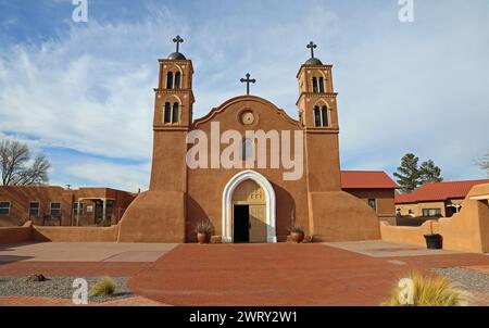 Église San Miguel de Socorro, Nouveau-Mexique Banque D'Images