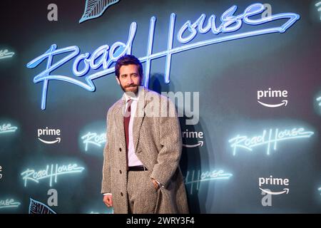 Londres, Royaume-Uni. 14 mars 2024. Jake Gyllenhaal assiste à une projection pour Road House au Curzon Mayfair, Londres. Le crédit photo devrait se lire : Matt Crossick/Alamy Live News Banque D'Images