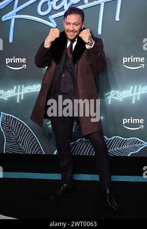 Londres, Royaume-Uni. 14 mars 2024. Conor McGregor à la projection spéciale Road House UK, cinéma Curzon le 14 mars 2024 à Londres, Royaume-Uni. Photo de Stuart Hardy/ABACAPRESS.COM crédit : Abaca Press/Alamy Live News Banque D'Images