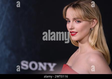 New York, États-Unis. 14 mars 2024. Emily Alyn Lind et McKenna Grace assistent à la première de Ghostbusters : Frozen Empire à New York, NY, États-Unis, le 14 mars 2024. Photo de Charles Guerin/ABACAPRESS.COM crédit : Abaca Press/Alamy Live News Banque D'Images