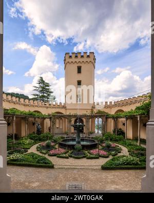 Château de Stolzenfels, Rhens, Allemagne Banque D'Images