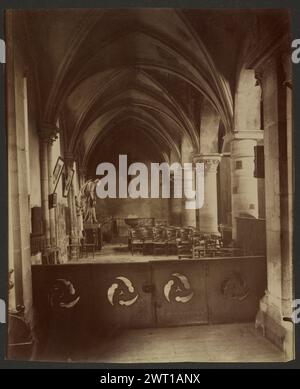 Eglise Saint-Julien le pauvre. Eugène Atget, photographe (français, 1857 - 1927) 1903 inscription : titre et numéro négatif 4821 imprimé verso inscrit. Banque D'Images