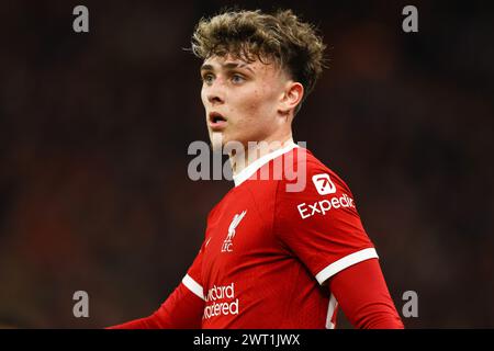 Liverpool, Royaume-Uni. 14 mars 2024. Bobby Clark de Liverpool lors du match de l'UEFA Europa League Round of 16 à Anfield, Liverpool. Le crédit photo devrait se lire : Gary Oakley/Sportimage crédit : Sportimage Ltd/Alamy Live News Banque D'Images