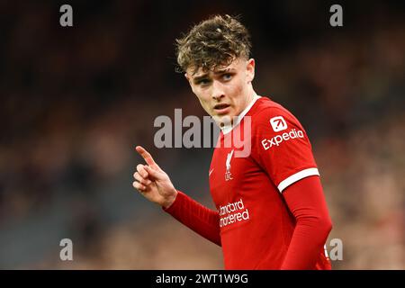 Liverpool, Royaume-Uni. 14 mars 2024. Bobby Clark de Liverpool lors du match de l'UEFA Europa League Round of 16 à Anfield, Liverpool. Le crédit photo devrait se lire : Gary Oakley/Sportimage crédit : Sportimage Ltd/Alamy Live News Banque D'Images
