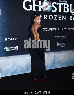 14 mars 2024, New York, New York, États-Unis : Celeste O'Connor assiste à la première New-yorkaise de 'Ghostbusters : Frozen Empire' au Lowes AMC Lincoln Square à New York. (Crédit image : © photo image Press via ZUMA Press Wire) USAGE ÉDITORIAL SEULEMENT! Non destiné à UN USAGE commercial ! Banque D'Images