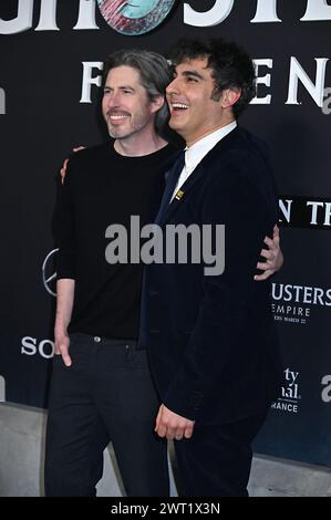 Jason Reitman et Gil Kenan arrivent à la première New York de 'Ghostbusters : Frozen Empire' au Loews AMC Lincoln Square à New York Ctiy le 14 mars 2024 Robin Platzer/ Twin images/ Credit : Sipa USA/Alamy Live News Banque D'Images