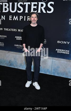 Jason Reitman arrive à la première New York de 'Ghostbusters : Frozen Empire' au Loews AMC Lincoln Square à New York Ctiy le 14 mars 2024 Robin Platzer/ Twin images/ Credit : Sipa USA/Alamy Live News Banque D'Images