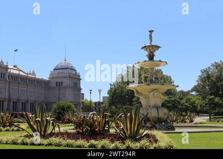 Carlton Gardens et Royal exposition Building à Melbourne, Australie Banque D'Images