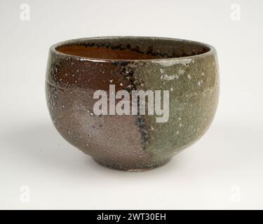 Vintage Bol à thé Chawan glacé au sel Ives Studio Pottery. Banque D'Images