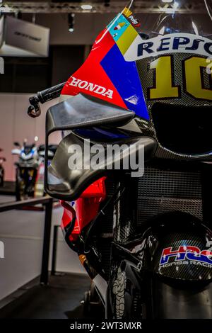 MotoGP de Luca Marini, MotoGP frère de Valentino Rossi, datail MotoGP Honda Banque D'Images