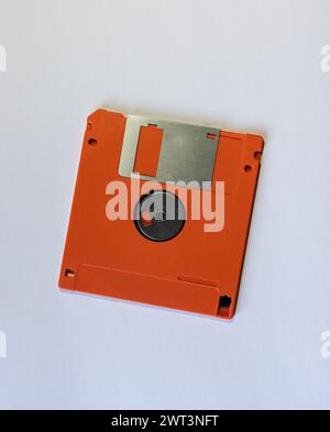 Disquettes utilisées pour le stockage et la sauvegarde de fichiers dans les années 1980 et d 1990 sur les PC domestiques et professionnels Banque D'Images