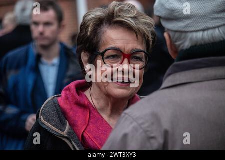 Ghita Norby après les funérailles de Lise Noergaard à l église Saint Paul de Copenhague, samedi 14 janvier 2023 Copenhague Sankt Pauls Kirke Danemark Copyright : xKristianxTuxenxLadegaardxBergx IMG 3004 Banque D'Images