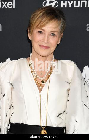 Beverly Hills, Californie, États-Unis. 14 mars 2024. Sharon Stone assiste à la 35e édition annuelle des GLAAD Media Awards au Beverly Hilton Hotel le 14 mars 2024 à Beverly Hills, en Californie. Crédit : Jeffrey Mayer/Media Punch/Alamy Live News Banque D'Images