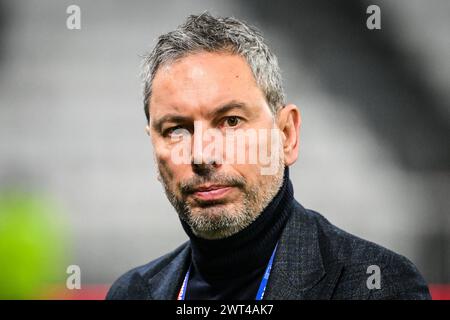 Decines Charpieu, France. 16 février 2024. David FRIIO de Lyon lors du match de football de Ligue 1 entre l'Olympique Lyonnais (Lyon) et l'OGC Nice le 16 février 2024 au stade Groupama de Decines-Charpieu près de Lyon - photo Matthieu Mirville/DPPI crédit : DPPI Media/Alamy Live News Banque D'Images