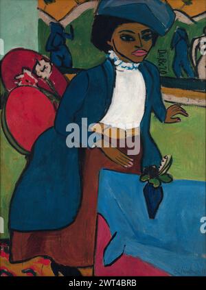 'Frauenbildnis' [Portrait d'Une femme] peinture à l'huile par le peintre allemand Ernst Ludwig Kirchner vers 1911 Banque D'Images