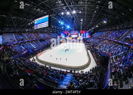 Rotterdam, pays-Bas. 15 mars 2024. ROTTERDAM, PAYS-BAS - 15 MARS : AHOY lors des Championnats du monde sur courte piste de l'ISU 2024 à Ahoy le 15 mars 2024 à Rotterdam, pays-Bas. (Photo de Douwe Bijlsma/Orange Pictures) crédit : Orange pics BV/Alamy Live News Banque D'Images