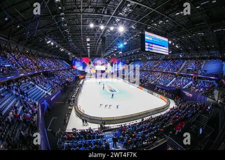 Rotterdam, pays-Bas. 15 mars 2024. ROTTERDAM, PAYS-BAS - 15 MARS : AHOY lors des Championnats du monde sur courte piste de l'ISU 2024 à Ahoy le 15 mars 2024 à Rotterdam, pays-Bas. (Photo de Douwe Bijlsma/Orange Pictures) crédit : Orange pics BV/Alamy Live News Banque D'Images