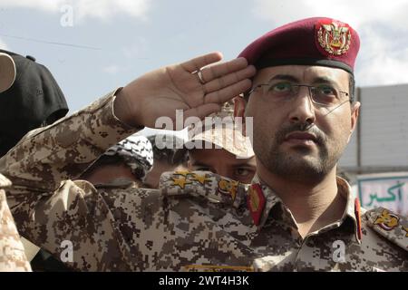 Sanaa, Yémen. 15 mars 2024. YÉMEN HOUTHIS USA ISRAEL CONFLICT Credit : Hamza Ali/Alamy Live News Banque D'Images