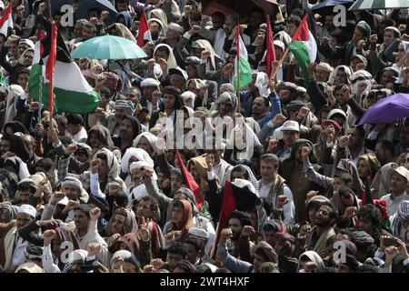 Sanaa, Yémen. 15 mars 2024. YÉMEN HOUTHIS USA ISRAEL CONFLICT Credit : Hamza Ali/Alamy Live News Banque D'Images