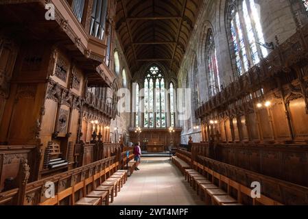 Intérieur du chœur de la cathédrale de Dunblane Banque D'Images