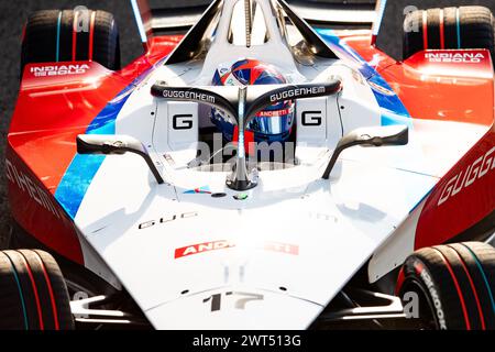 17 NATO Norman (fra), Andretti Global, Porsche 99X Electric, action lors de l'ePrix de Sao Paulo 2024, 3ème réunion du Championnat du monde ABB FIA Formula E 2023-24, sur le circuit de rue de Sao Paulo du 24 au 26 mars 2024 à Sao Paulo, Brésil - photo Joao Filipe / DPPI Banque D'Images