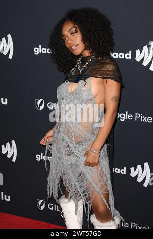 14 mars 2024, Los Angeles, Californie, États-Unis : UMI assiste à la 35e édition annuelle des GLAAD Media Awards au Beverly Hilton à Beverly Hills, Californie (image crédit : © Charlie Steffens/ZUMA Press Wire) USAGE ÉDITORIAL SEULEMENT! Non destiné à UN USAGE commercial ! Banque D'Images