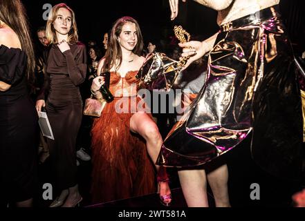 AMSTERDAM - fêtards pendant le 72ème Bal du Livre dans le Stadsschouwburg. ANP EVA PLEVIER netherlands Out - belgique Out Credit : ANP/Alamy Live News Banque D'Images