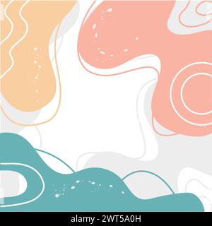 Dessiner à la main un vecteur de fond coloré Illustration de Vecteur