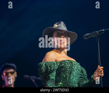 LEEDS, ROYAUME-UNI. 15 mars 2024. Simple Minds Global Tour 2024 crédit : Paul Whitehurst/Alamy Live News Banque D'Images