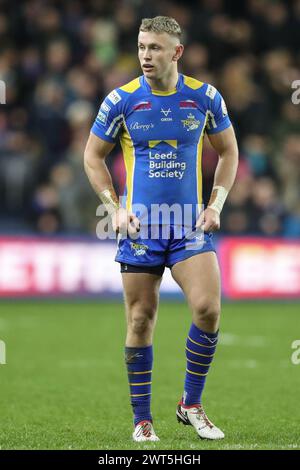 Leeds, Royaume-Uni. 16 mars 2024. Harry Newman de Leeds Rhinos lors du match de la Betfred Super League Round 5 Leeds Rhinos vs St Helens au Headingley Stadium, Leeds, Royaume-Uni, le 15 mars 2024 (photo par Alfie Cosgrove/News images) à Leeds, Royaume-Uni le 16/03/2024. (Photo par Alfie Cosgrove/News images/SIPA USA) crédit : SIPA USA/Alamy Live News Banque D'Images