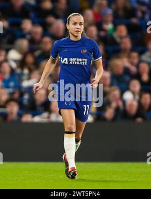 Londres, Royaume-Uni. 15 mars 2024. Guro Reiten de Chelsea en action contre le Chelsea FC Women vs Arsenal Women FC Women's Super League match à Stamford Bridge, Londres, Angleterre, Royaume-Uni le 15 mars 2024 Credit : Every second Media/Alamy Live News Banque D'Images