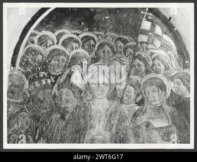 Lazio Viterbo Vetralla S. Francesco0. Hutzel, Max 1960-1990 lieu spécifique : Archeo Notes générales : médiéval (62 photos de S. Francesco) Hutzel nos 44-97, 109-116, un de Archeo Hutzel no. 127 Max Hutzel (1911-1988), photographe et chercheur d'origine allemande, photographie en Italie du début des années 1960 jusqu'à sa mort. Le résultat de ce projet, désigné par Hutzel comme Foto Arte Minore, est une documentation approfondie du développement historique de l'art en Italie jusqu'au XVIIIe siècle, y compris des objets des Étrusques et des Romains, ainsi que du début médiéval, roman, gothique, Renaissance et baroque Banque D'Images