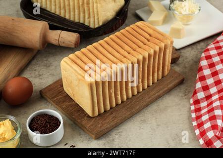 Kasino pain blanc pour Roti Bakar Bandung Banque D'Images