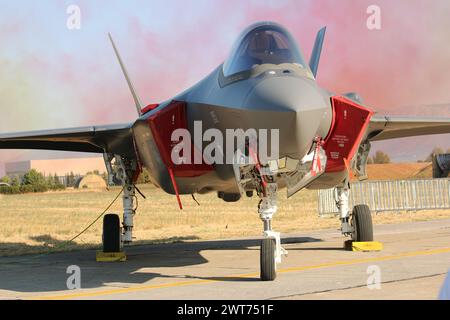 F-35 écran statique, spectacle aérien de Tanagra, Athènes Grèce. 3 septembre 2023 Banque D'Images