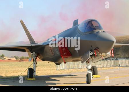 F-35 écran statique, spectacle aérien de Tanagra, Athènes Grèce. 3 septembre 2023 Banque D'Images
