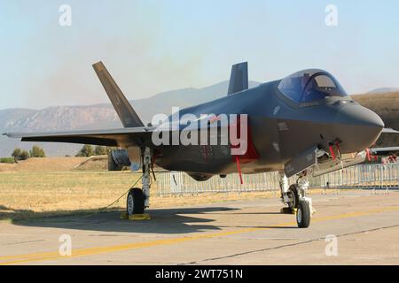 F-35 écran statique, spectacle aérien de Tanagra, Athènes Grèce. 3 septembre 2023 Banque D'Images