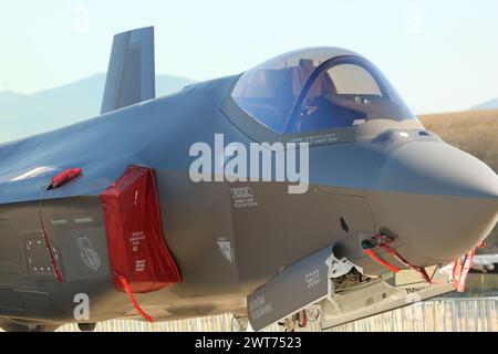 F-35 écran statique, spectacle aérien de Tanagra, Athènes Grèce. 3 septembre 2023 Banque D'Images