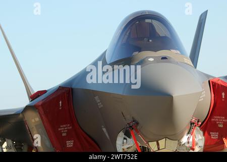 F-35 écran statique, spectacle aérien de Tanagra, Athènes Grèce. 3 septembre 2023 Banque D'Images