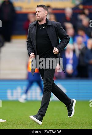 Le manager de Luton Town, Rob Edwards, avant le match de premier League à Kenilworth Road, Luton. Date de la photo : samedi 16 mars 2024. Banque D'Images