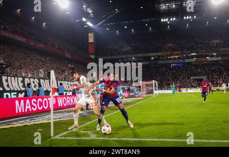 Köln, Allemagne. 15 mars 2024. Sargis Adamyan (Köln), Benjamin Henrichs (RBL) 1. FC Köln - RB Leipzig 15.03.2024 Copyright (nur für journalistische Banque D'Images