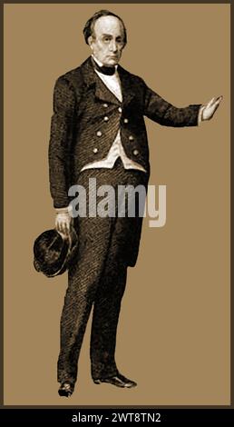 Daniel Webster (1782 – 1852) était un avocat américain, homme d'État et membre du Congrès qui a servi comme 14e et 19e secrétaire d'État américain sous les présidents William Henry Harrison, John Tyler et Millard Fillmore. Banque D'Images